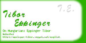 tibor eppinger business card
